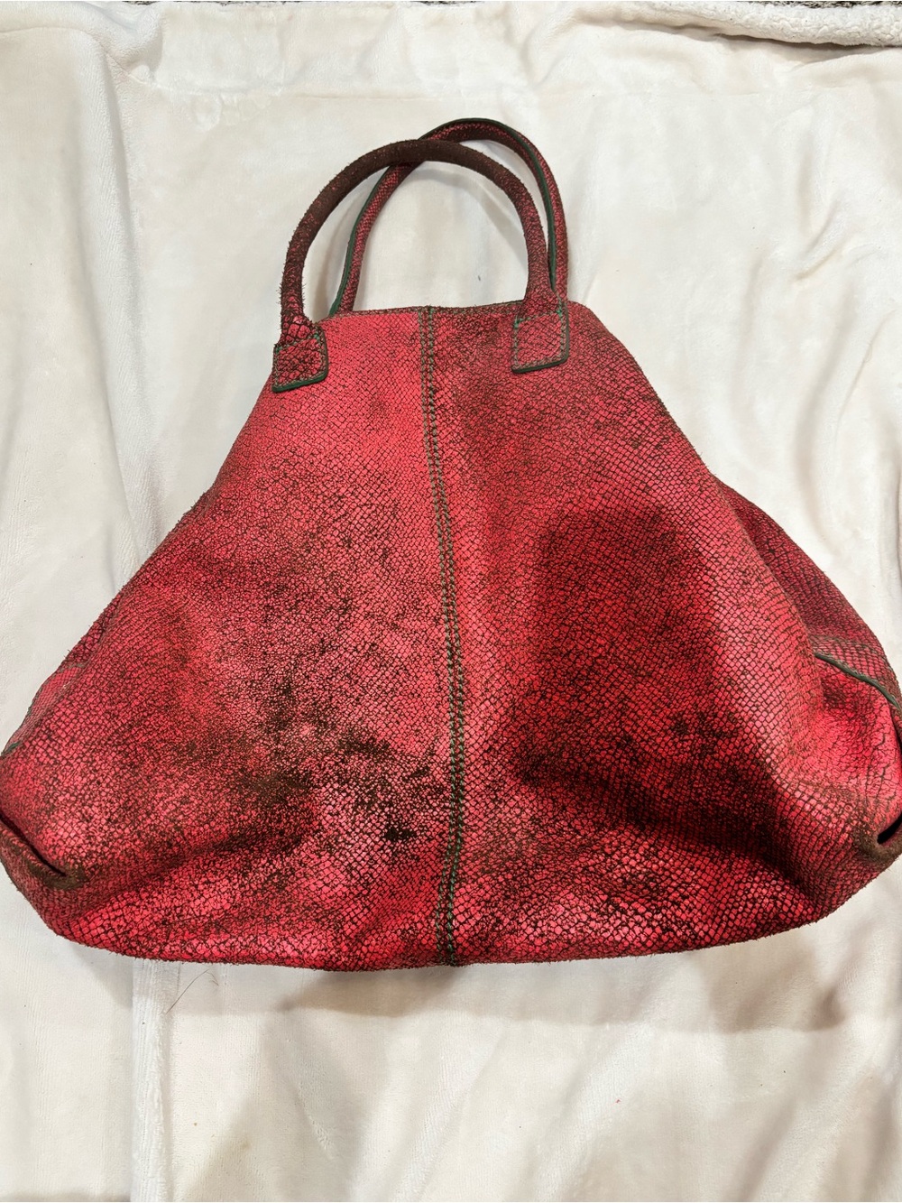 Liebeskind Large Red Textured Bag